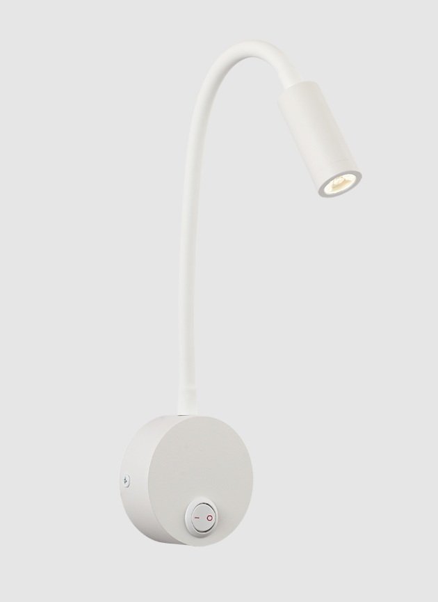 APLIQUE LED 3W BLANCO C/INTERRUPTOR 3000K